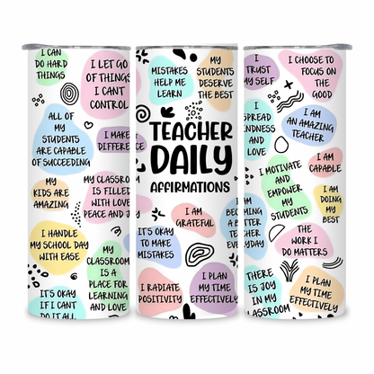 20 OZ Teacher Stainless Steel Tumblers