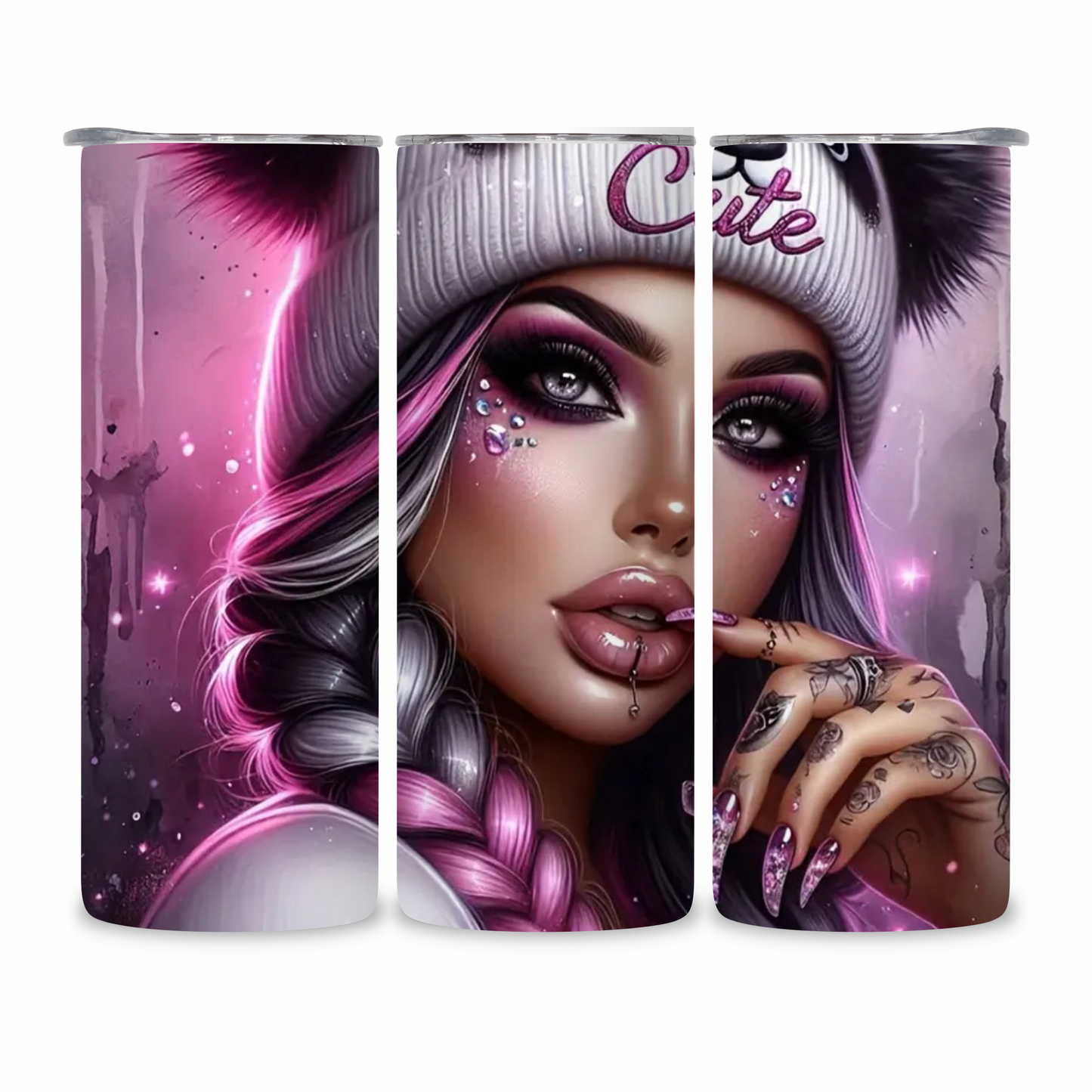 20 OZ Animated Women Stainless Steel Tumblers