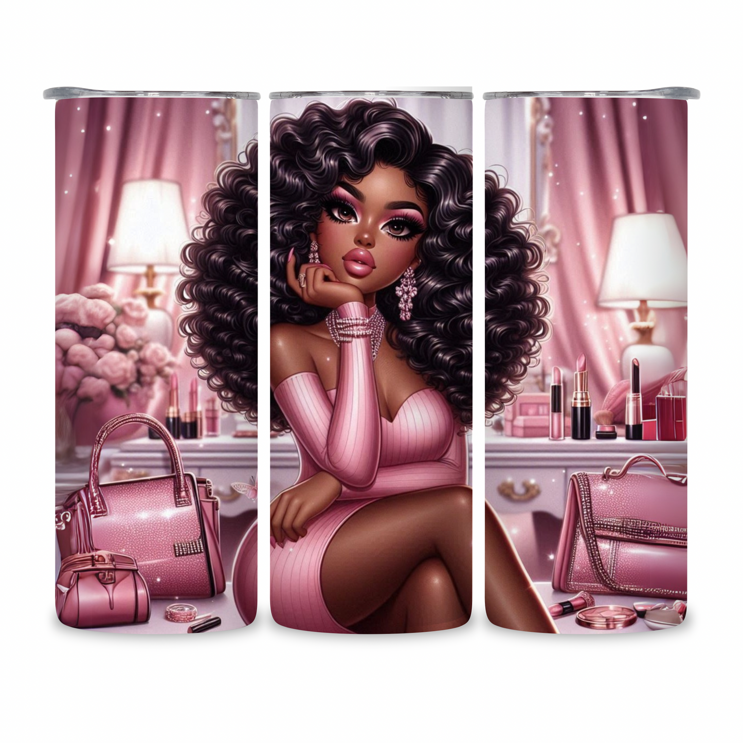 20 OZ Animated Women Stainless Steel Tumblers