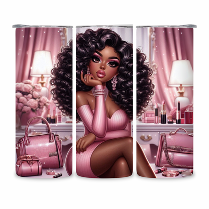 20 OZ Animated Women Stainless Steel Tumblers