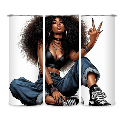20 OZ Animated Women Stainless Steel Tumblers