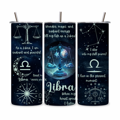 20 OZ Zodiac Affirmations Stainless Steel Tumblers