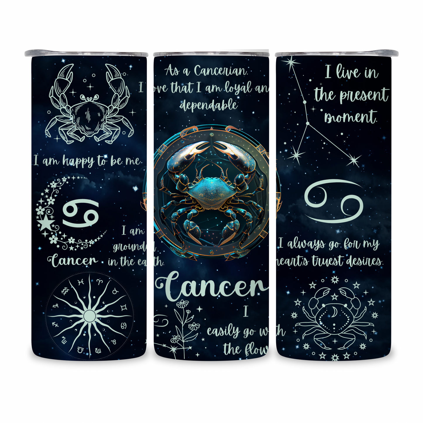 20 OZ Zodiac Affirmations Stainless Steel Tumblers