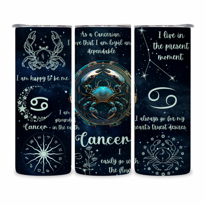 20 OZ Zodiac Affirmations Stainless Steel Tumblers