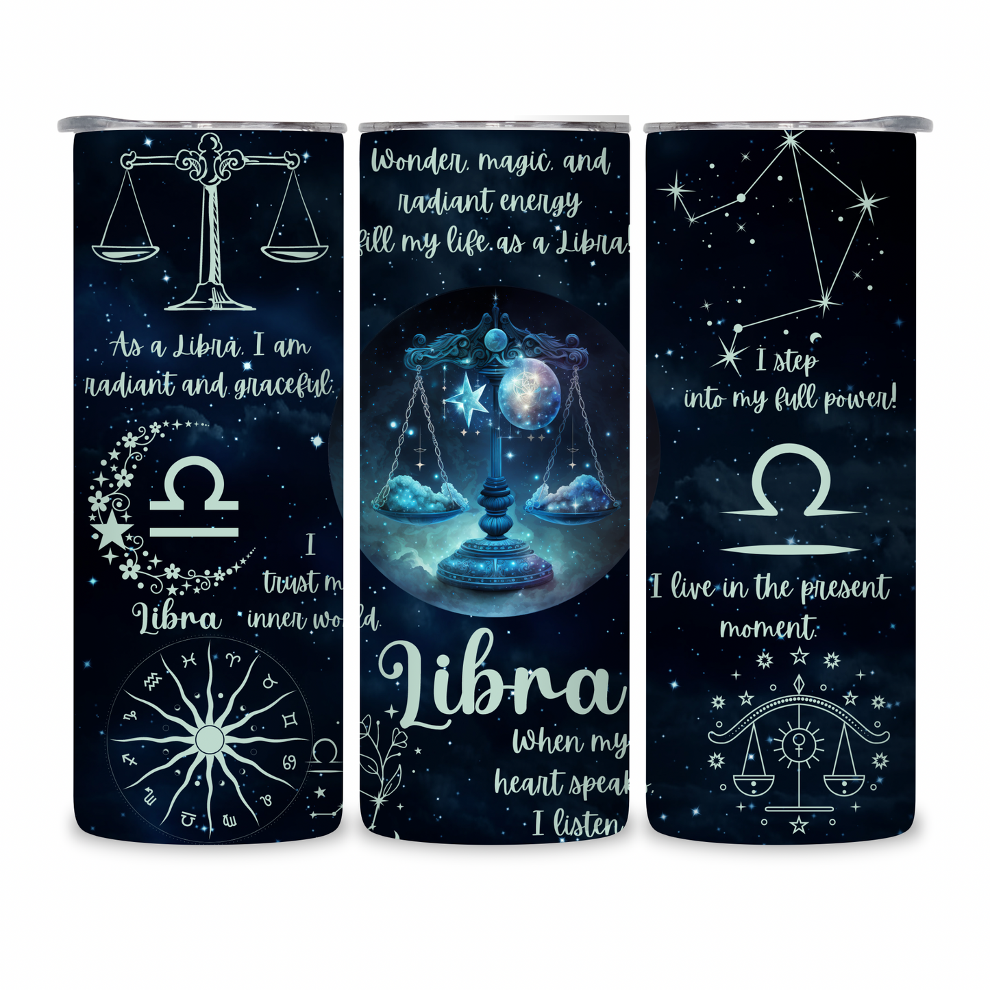 20 OZ Zodiac Affirmations Stainless Steel Tumblers