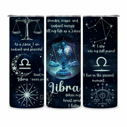 20 OZ Zodiac Affirmations Stainless Steel Tumblers