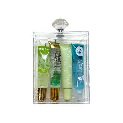 Lip Gloss and Lip Care Perfume Case Bundle