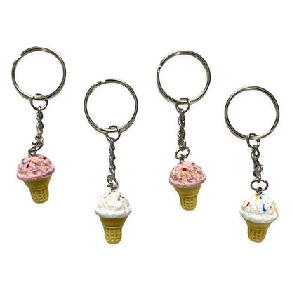 Ice Cream Cone Keychains