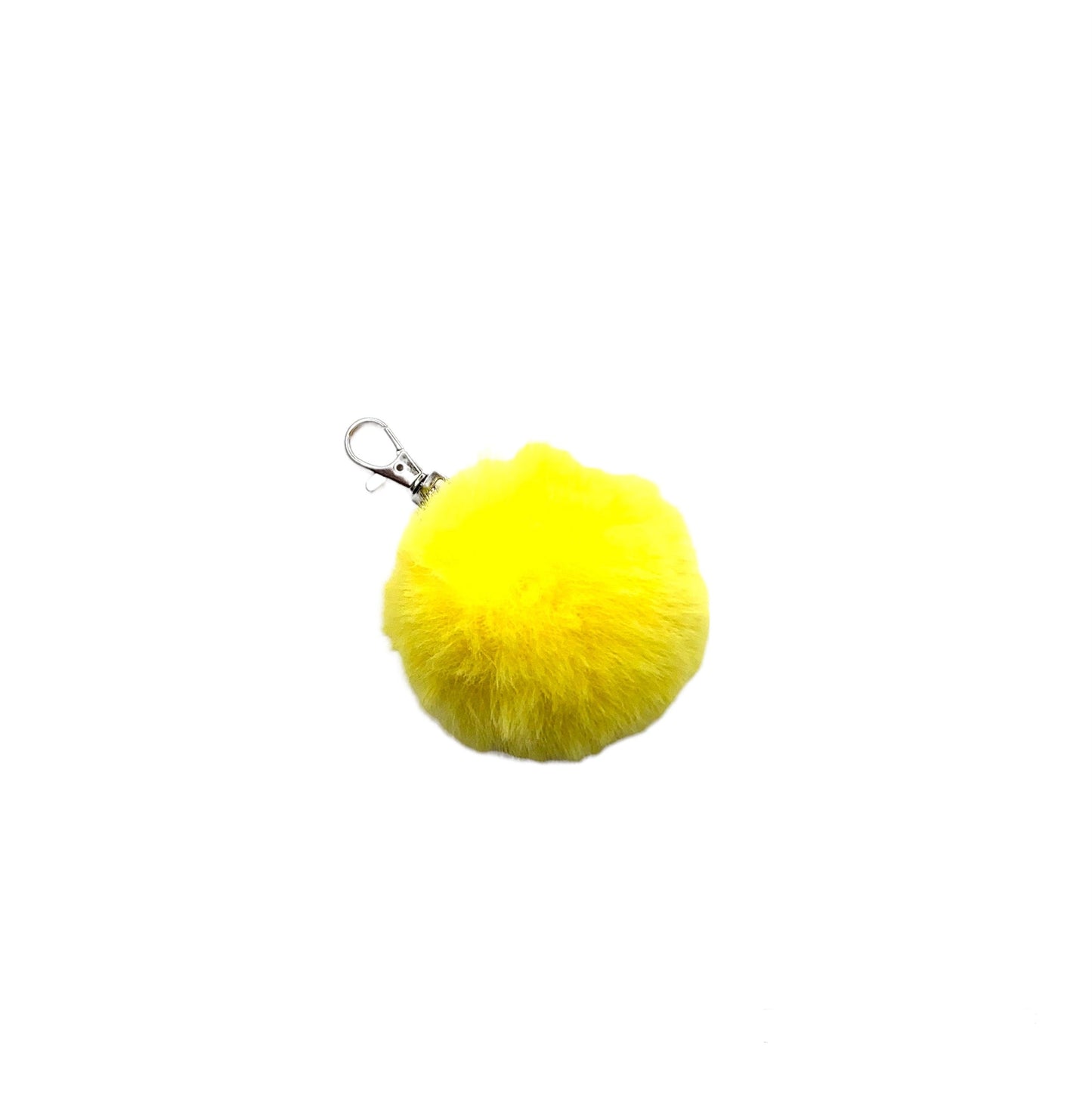 Faux Rabbit Fur PomPom Keychain