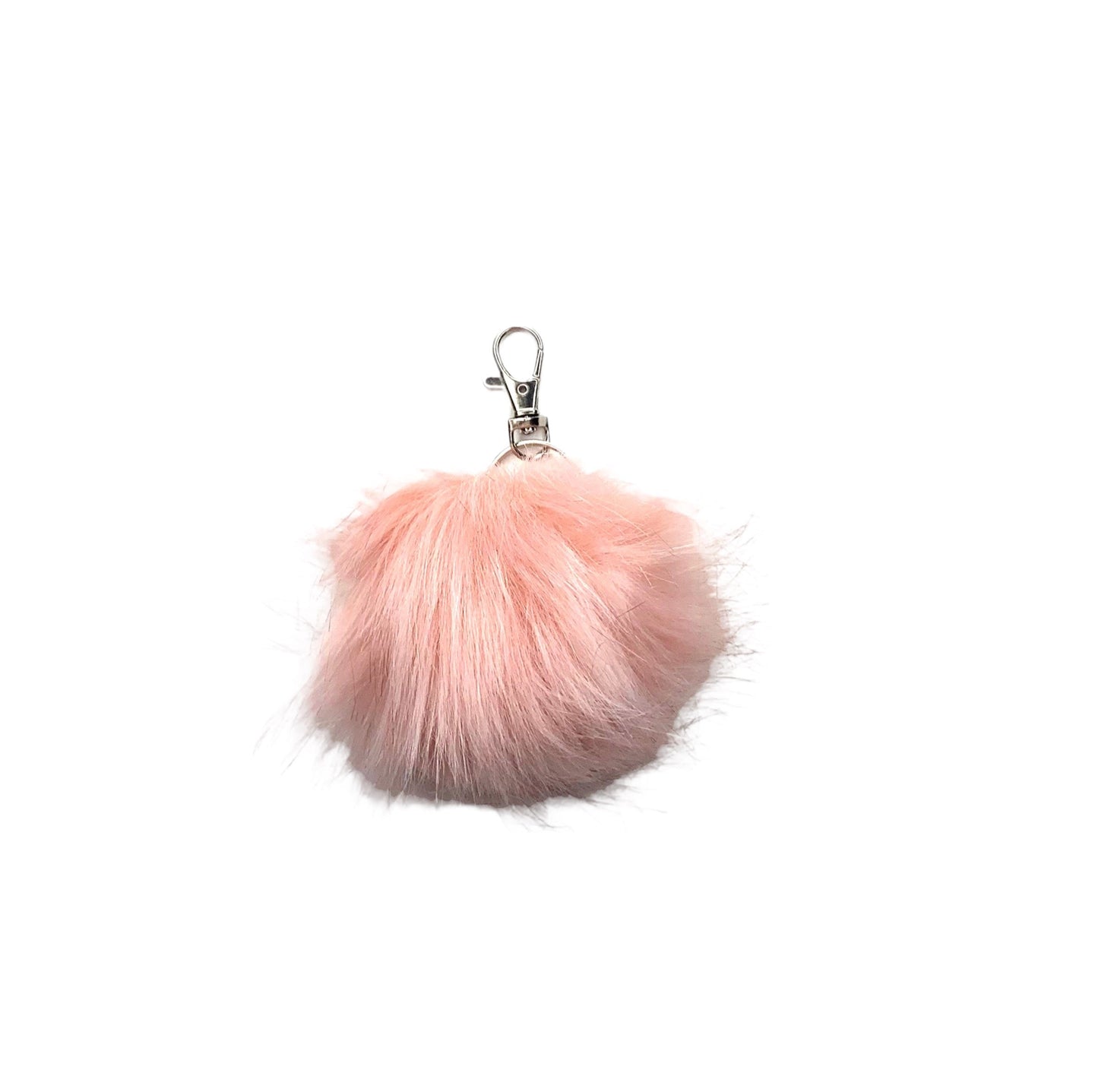 Faux Fox Fur PomPom Keychains