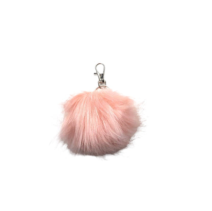 Faux Fox Fur PomPom Keychains