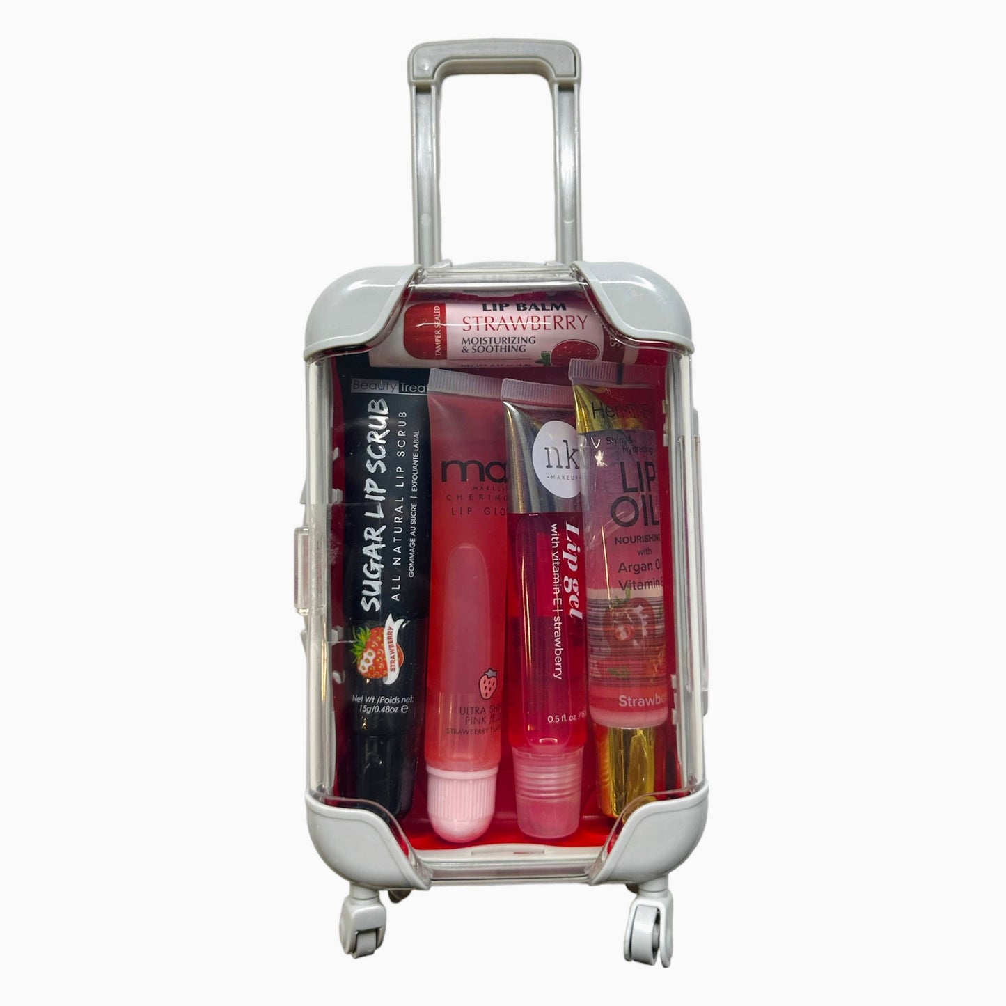 Lip Gloss and Lip Care Mini Suitcase Bundle