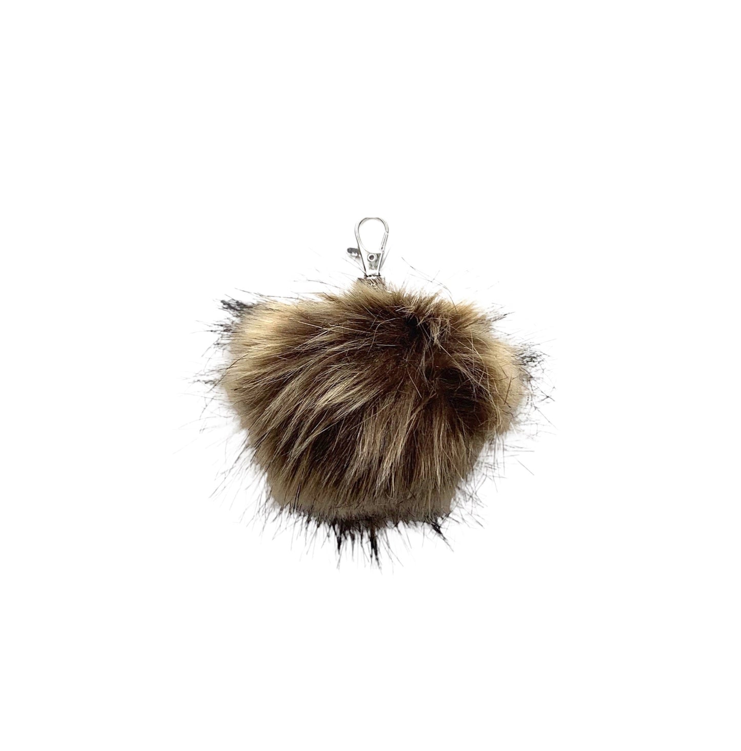 Faux Fox Fur PomPom Keychains