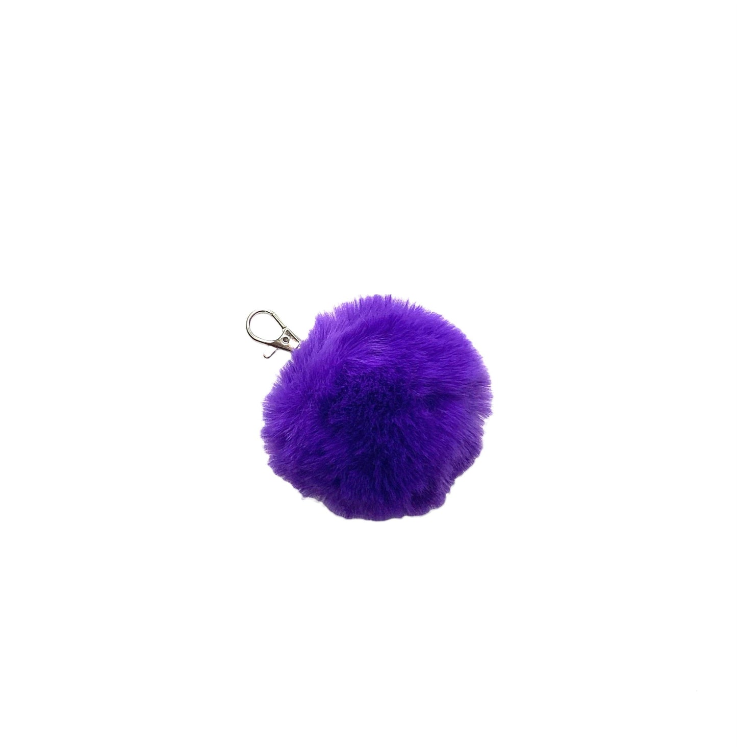 Faux Rabbit Fur PomPom Keychain