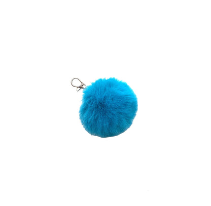 Faux Rabbit Fur PomPom Keychain