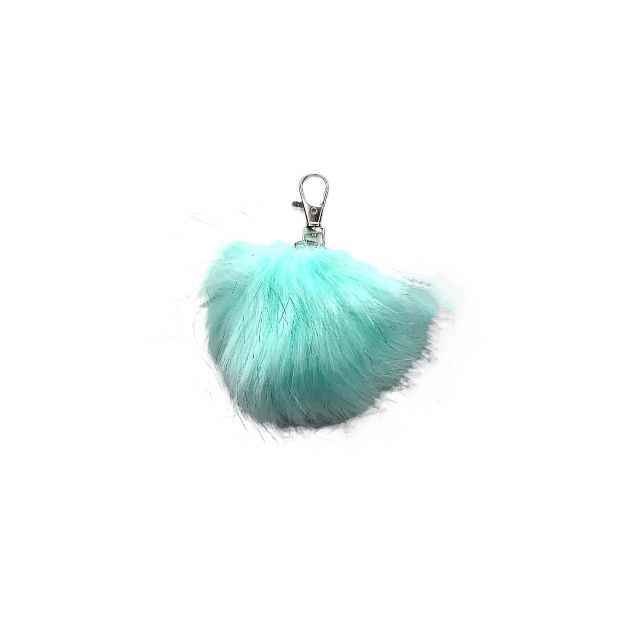 Faux Fox Fur PomPom Keychains