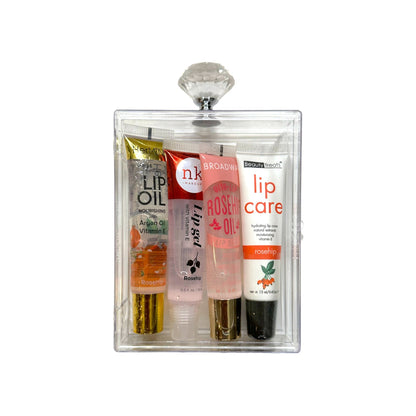 Lip Gloss and Lip Care Perfume Case Bundle