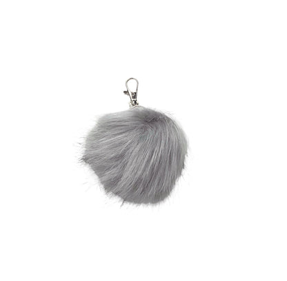 Faux Fox Fur PomPom Keychains