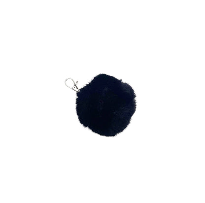 Faux Rabbit Fur PomPom Keychain