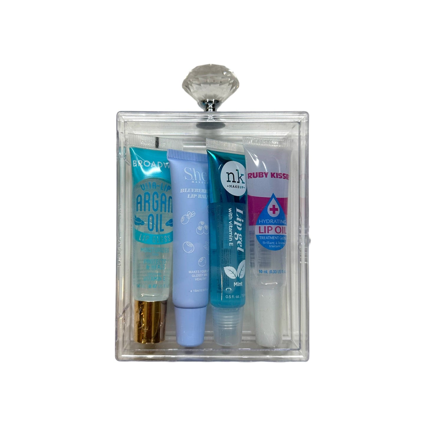 Lip Gloss and Lip Care Perfume Case Bundle