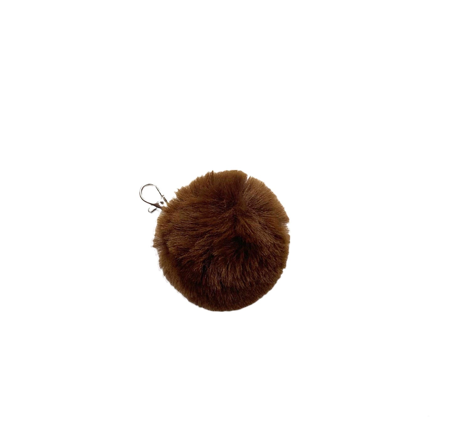 Faux Rabbit Fur PomPom Keychain