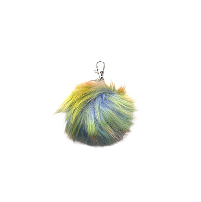 Faux Fox Fur PomPom Keychains