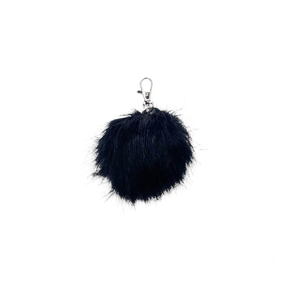 Faux Fox Fur PomPom Keychains