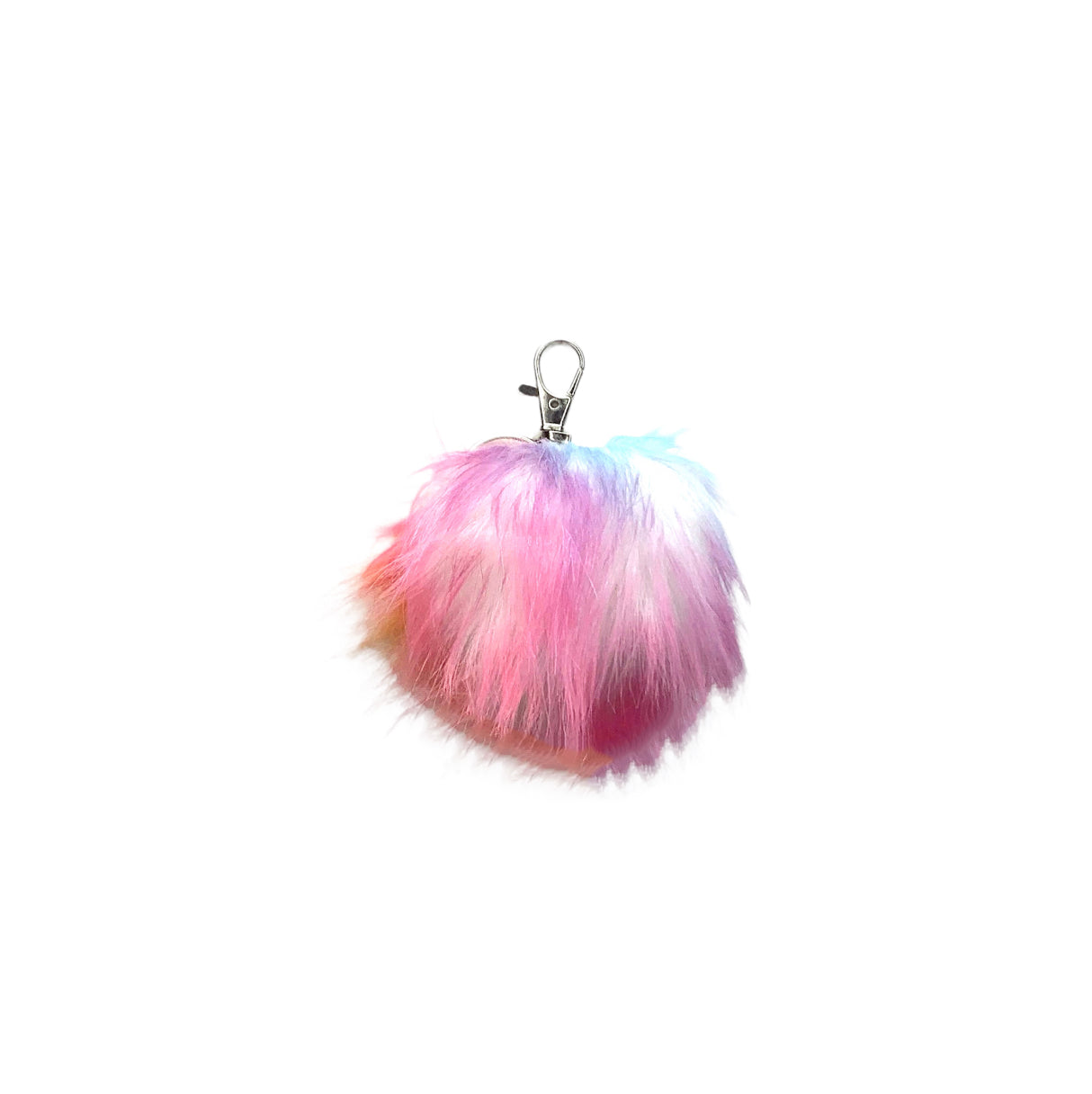 Faux Fox Fur PomPom Keychains