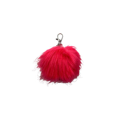 Faux Fox Fur PomPom Keychains