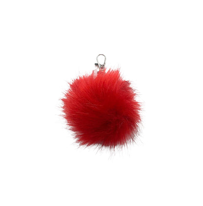 Faux Fox Fur PomPom Keychains