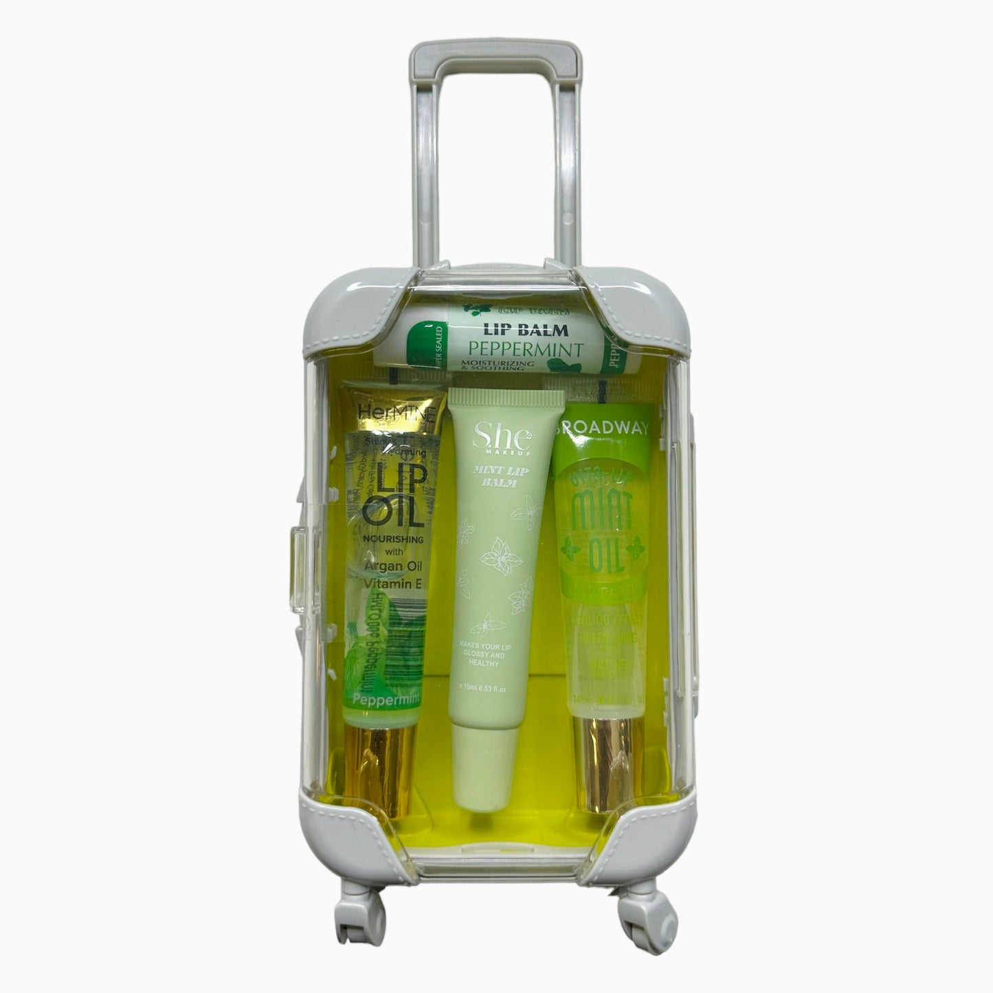 Lip Gloss and Lip Care Mini Suitcase Bundle