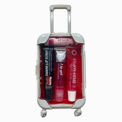 Lip Gloss and Lip Care Mini Suitcase Bundle