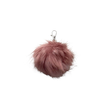 Faux Fox Fur PomPom Keychains