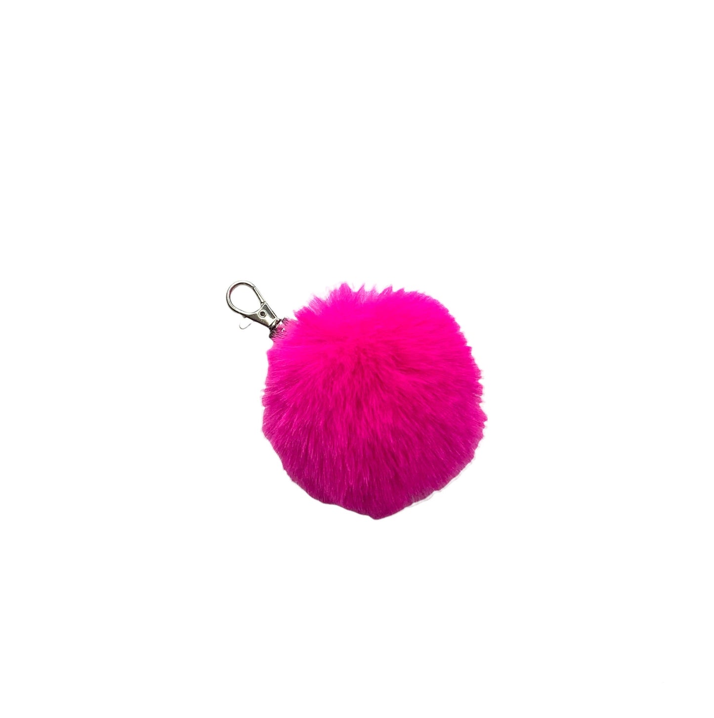 Faux Rabbit Fur PomPom Keychain