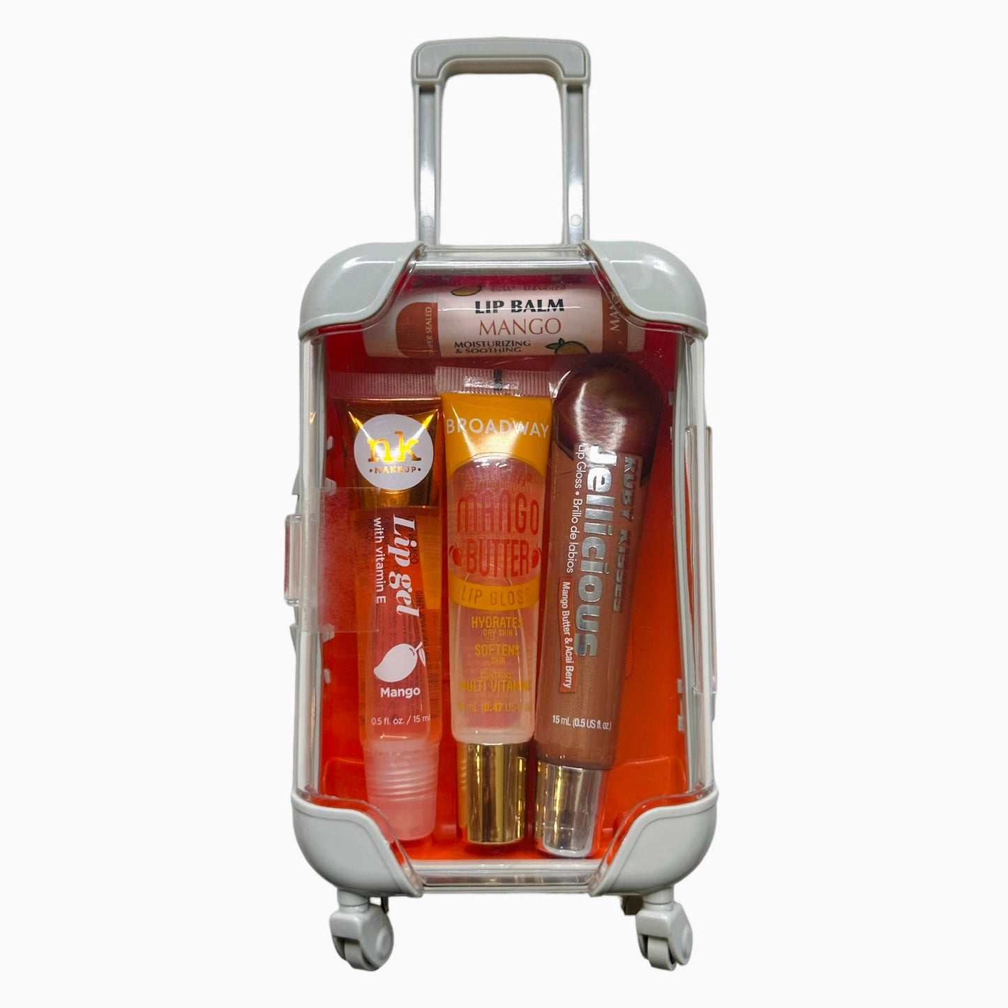 Lip Gloss and Lip Care Mini Suitcase Bundle