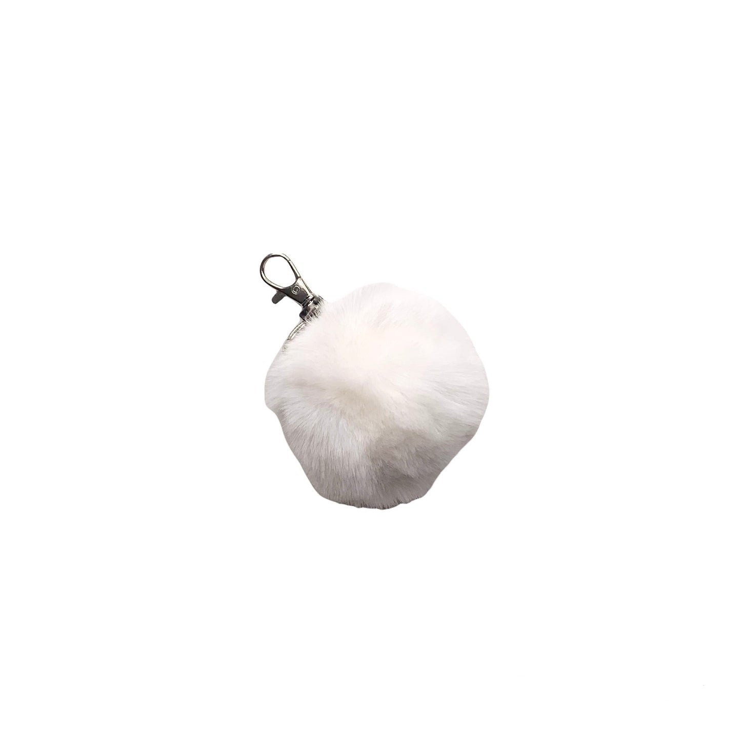 Faux Rabbit Fur PomPom Keychain