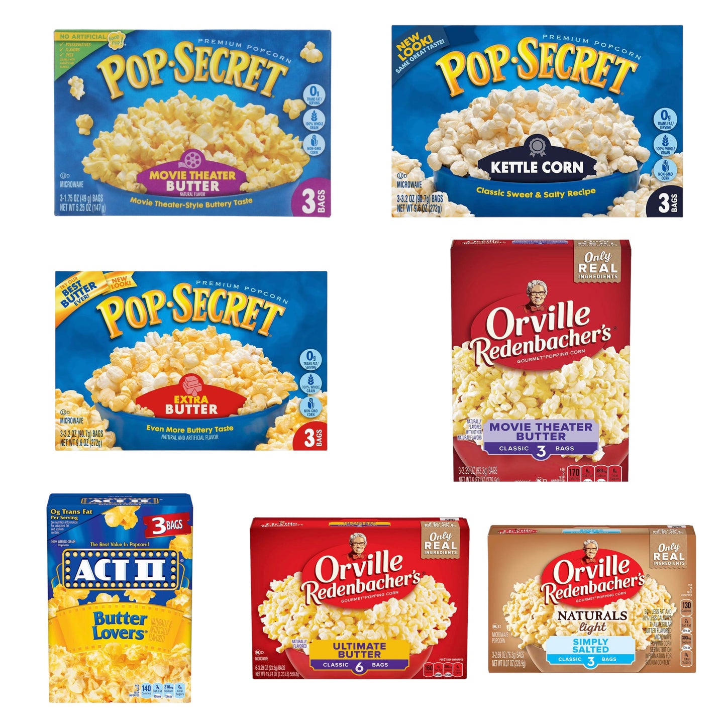 Movie Popcorn Customizable Snack Pack