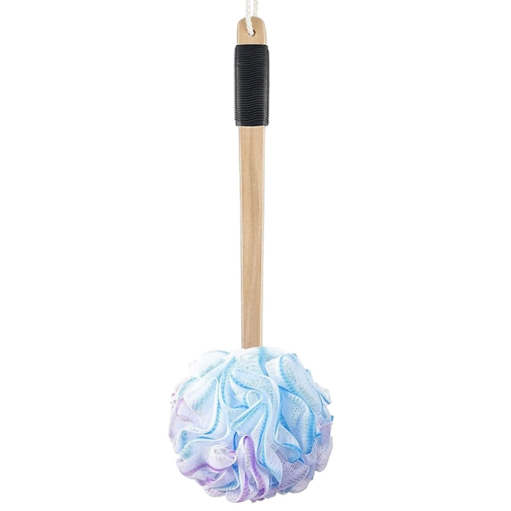 Long Wooden Handled Shower Loofah